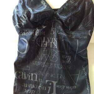 Black and Silver Calvin Klein Camisole
